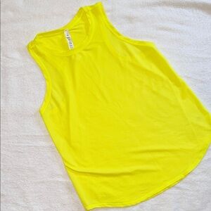Lululemon Athletica Vibrant Yellow Tank Top